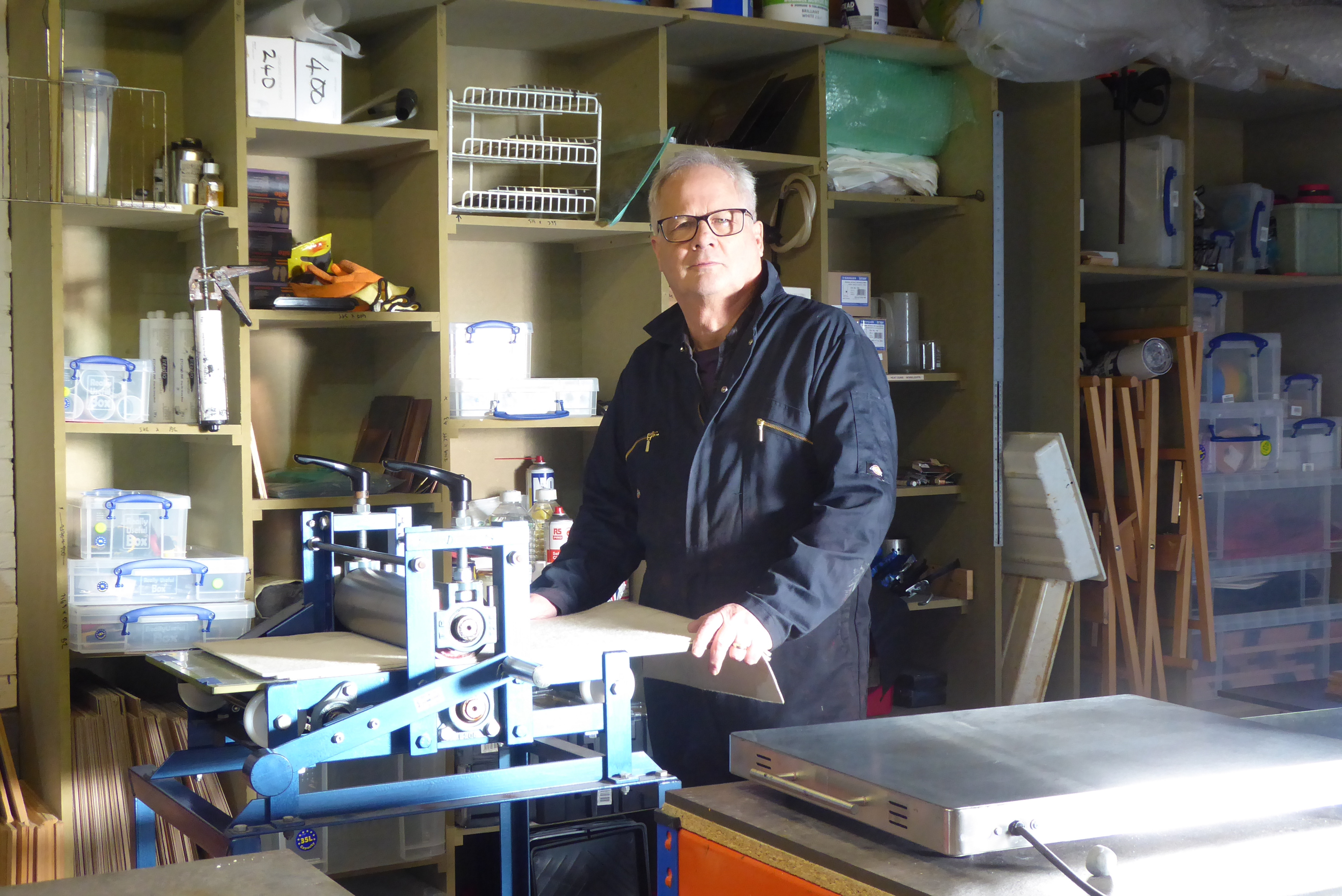 John in his studio