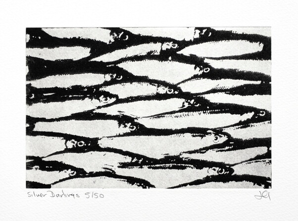 thumbnail of etching of Silver Darlings