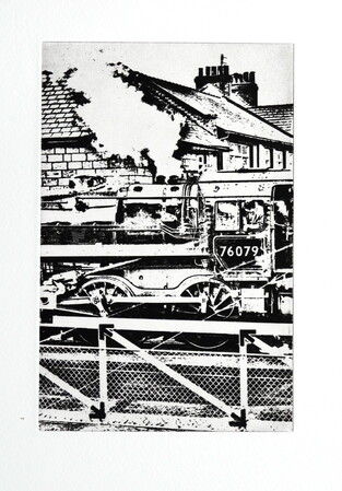 thumbnail of etching of Grosmont Crossing