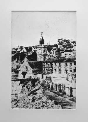 thumbnail of etching of Cliff Road