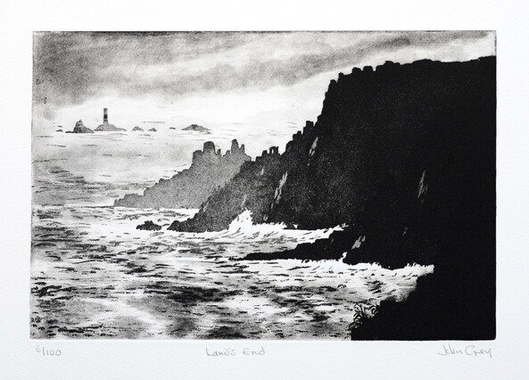 thumbnail of etching of Lands End