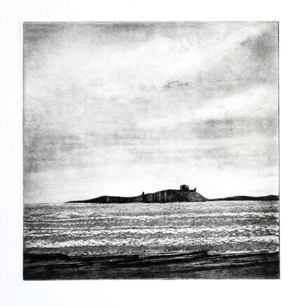 thumbnail of etching of Dunstanburgh II