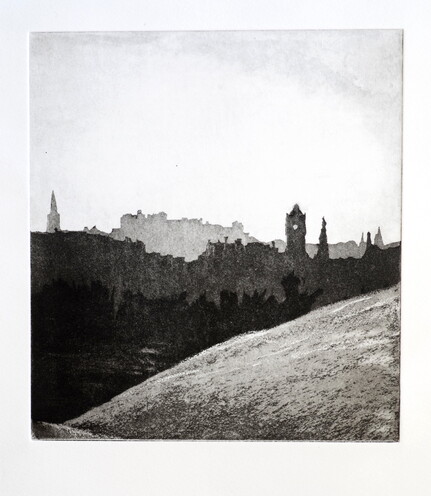 thumbnail of etching of Edinburgh