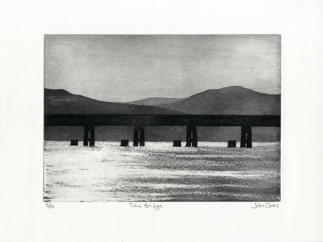thumbnail of etching of Tay Bridge