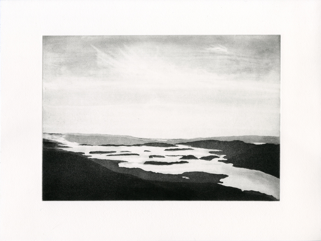 thumbnail of etching of Loch Lomond