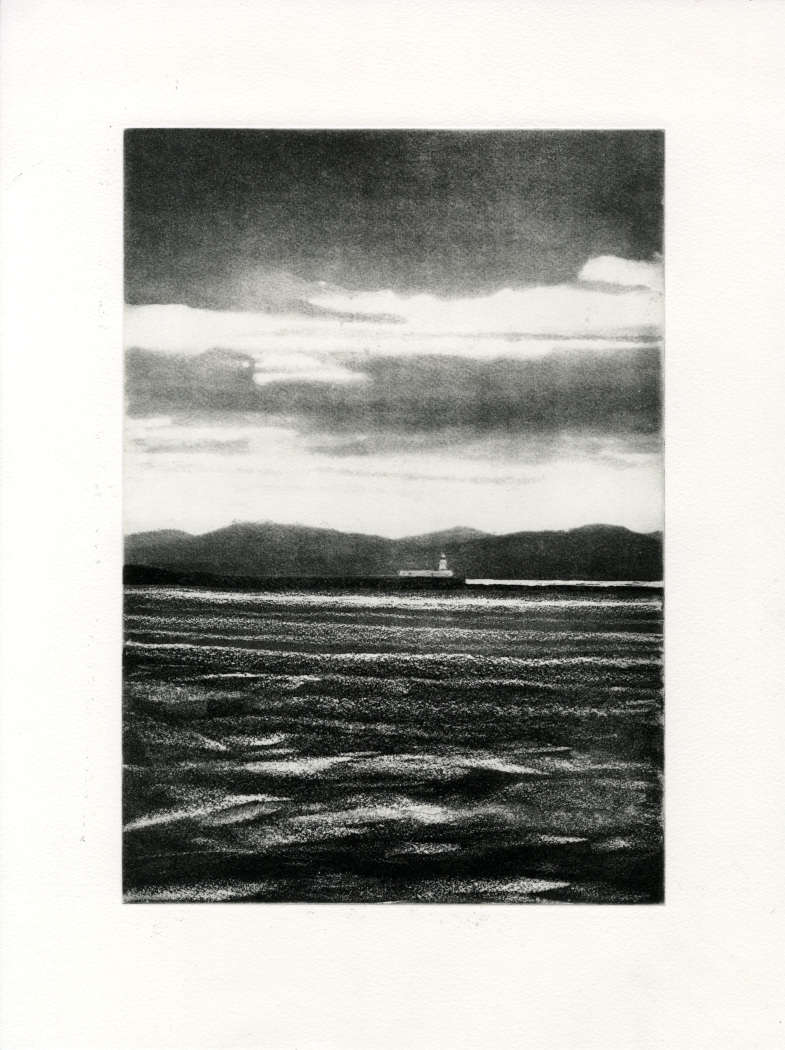 thumbnail of etching of Point of Leith Light