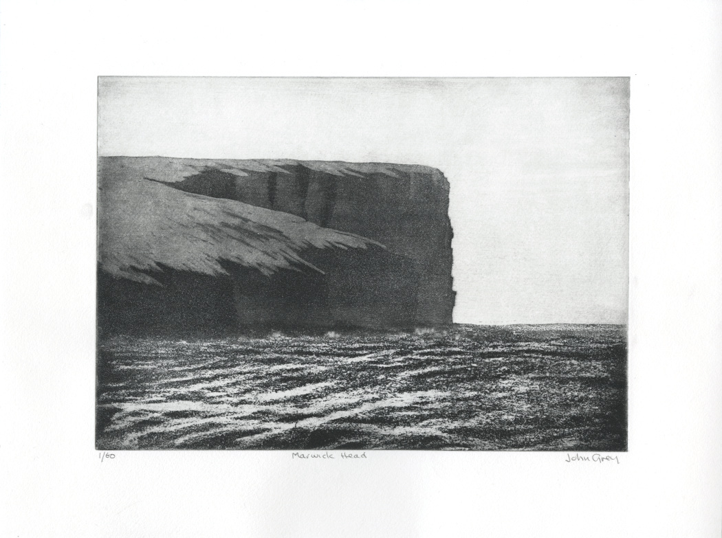 thumbnail of etching of Marwick Head
